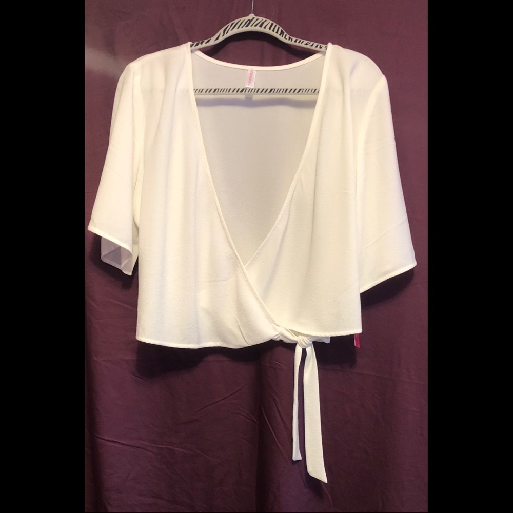 White Tie Around Top, XL